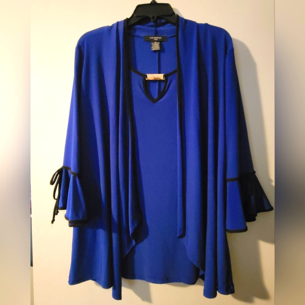 Liz McCoy Royal Blue Dressy Top